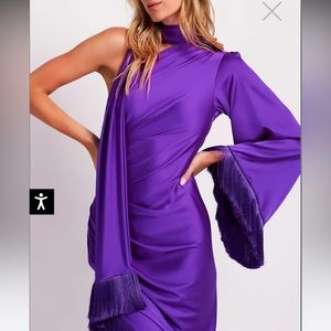 Patbo fringe trim Oscar dress ***stunning***